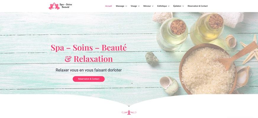 Site web centre soins beauté en vente