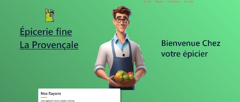 À vendre site internet épicerie vitrine one page