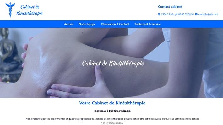 Site web centre de kinésithérapie à vendre