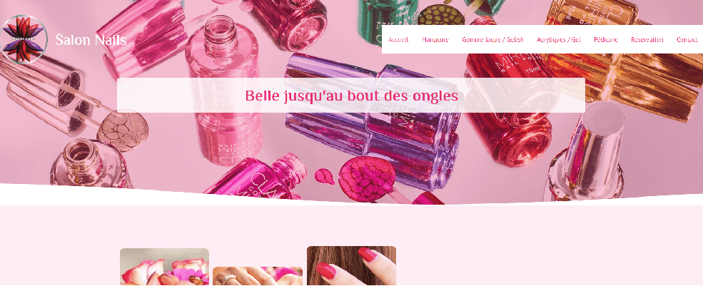 Site web salon de beauté des ongles à vendre
