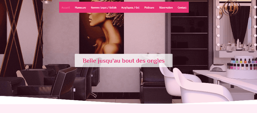 Site web salon de beauté des ongles à vendre