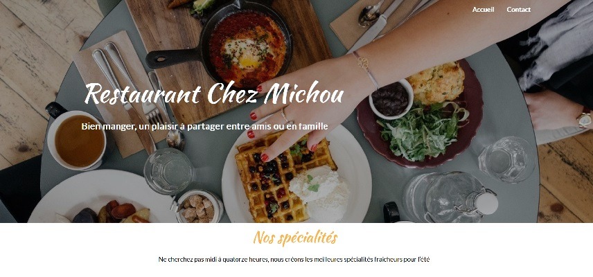 Site internet restaurant prêt à l’emploi à vendre