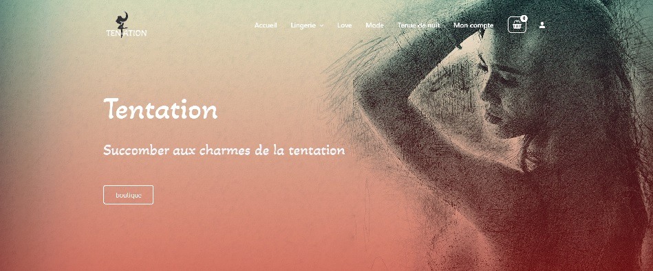 Site internet de lingerie en ligne prêt à l'emploi en Vente