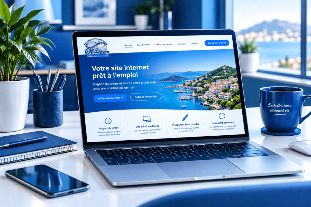 Site internet prêt à l’emploi à vendre | Cnathalie